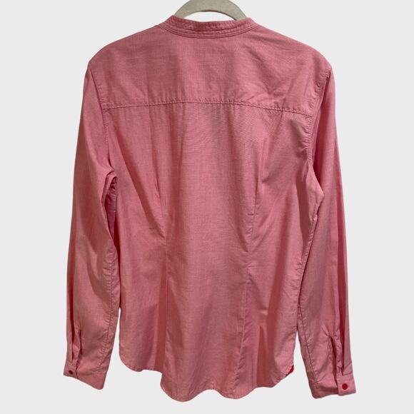 Victoria Secret Pleated Red Front Button up Blouse Size Small - Picture 5 of 12